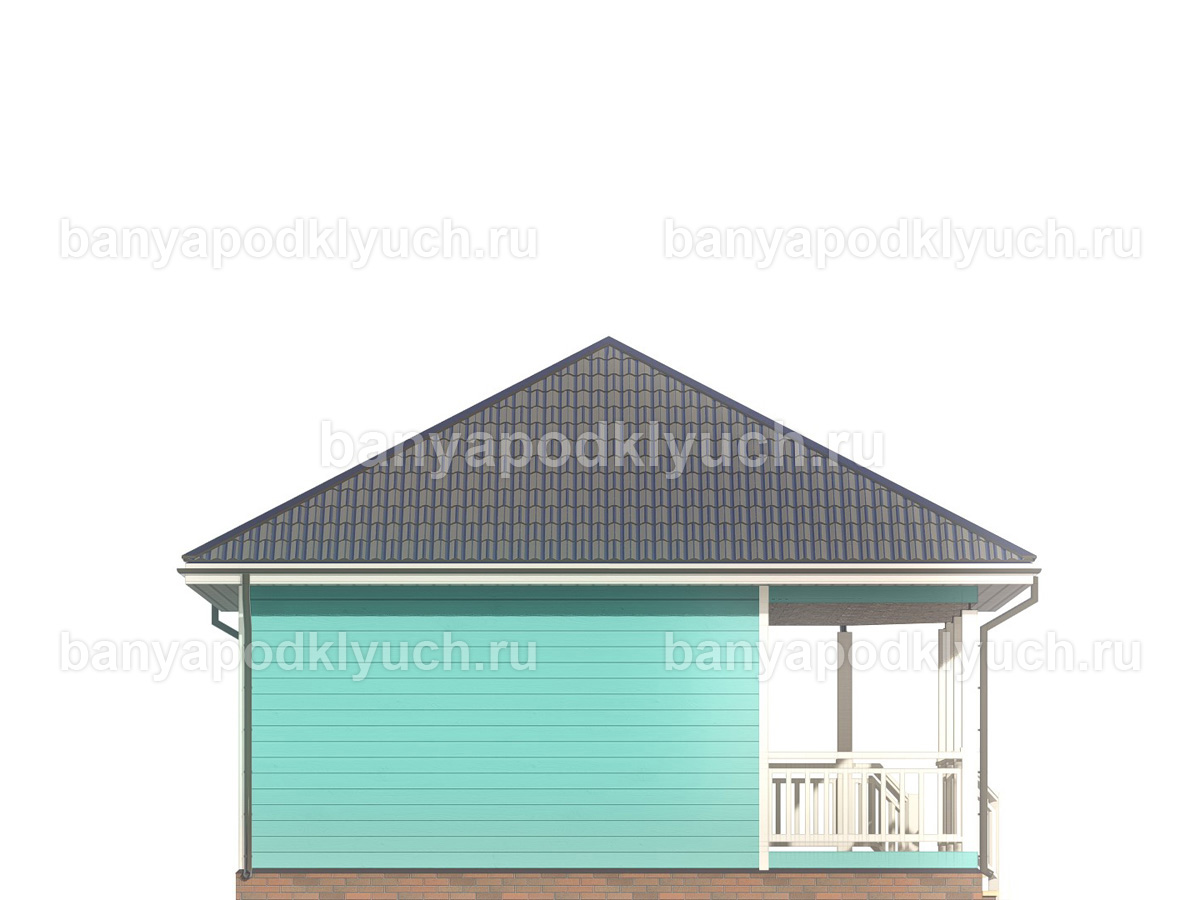 Каркасная баня 7x7 м Каркасная баня 7x7 м