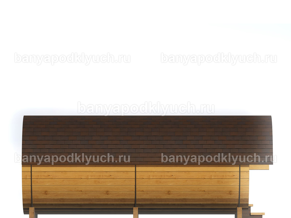 Баня-бочка 4.5x2.3 м Баня-бочка 4.5x2.3 м
