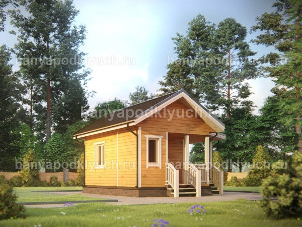 Баня из бруса 6 на 6 м